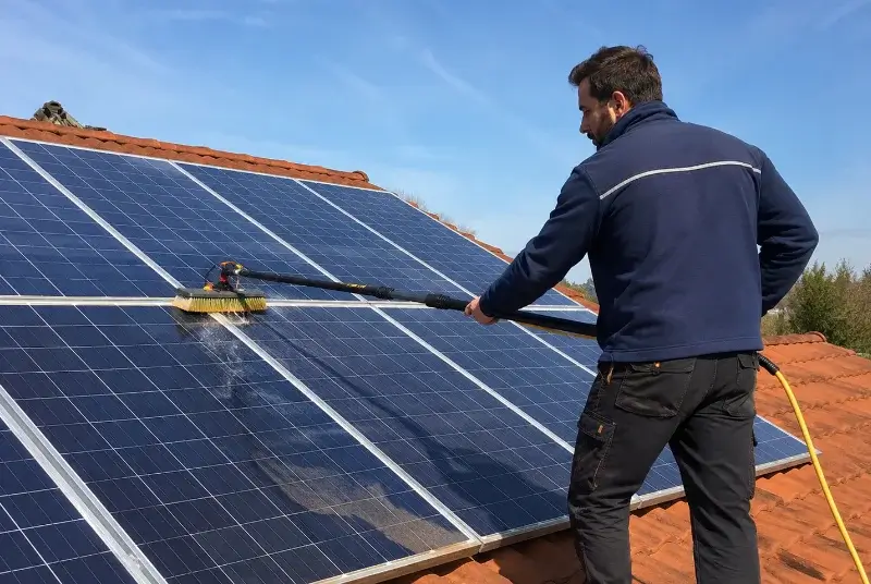 Nettoyage et entretien de panneaux solaires à Saint-Saturnin-du-Bois